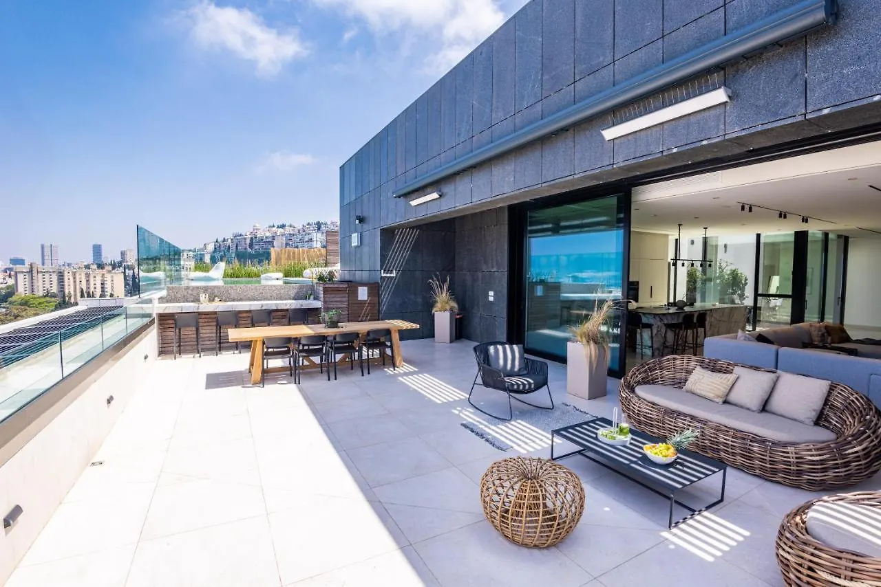 Appartamento Serene - Infinity Cview Pool - 4 Bedrooms Luxury Penthouse Haifa